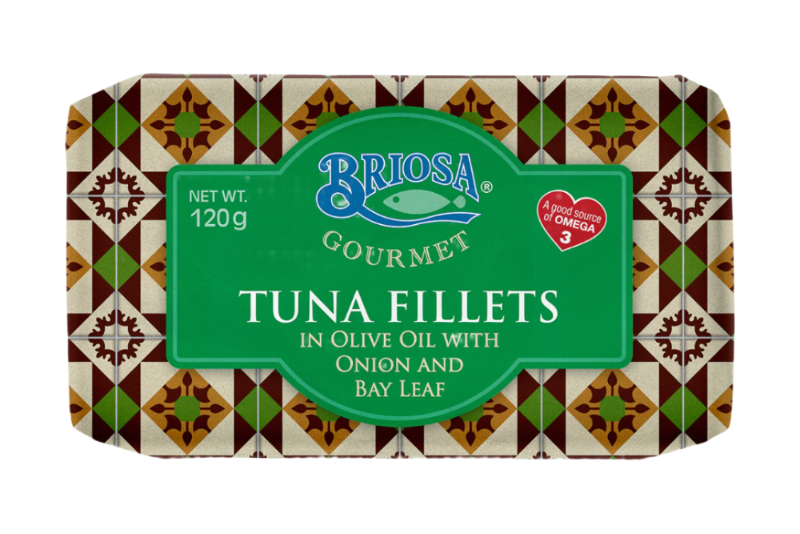 Tuna fillet in olive oil with onions and bay leaf | Briosa Gourmet