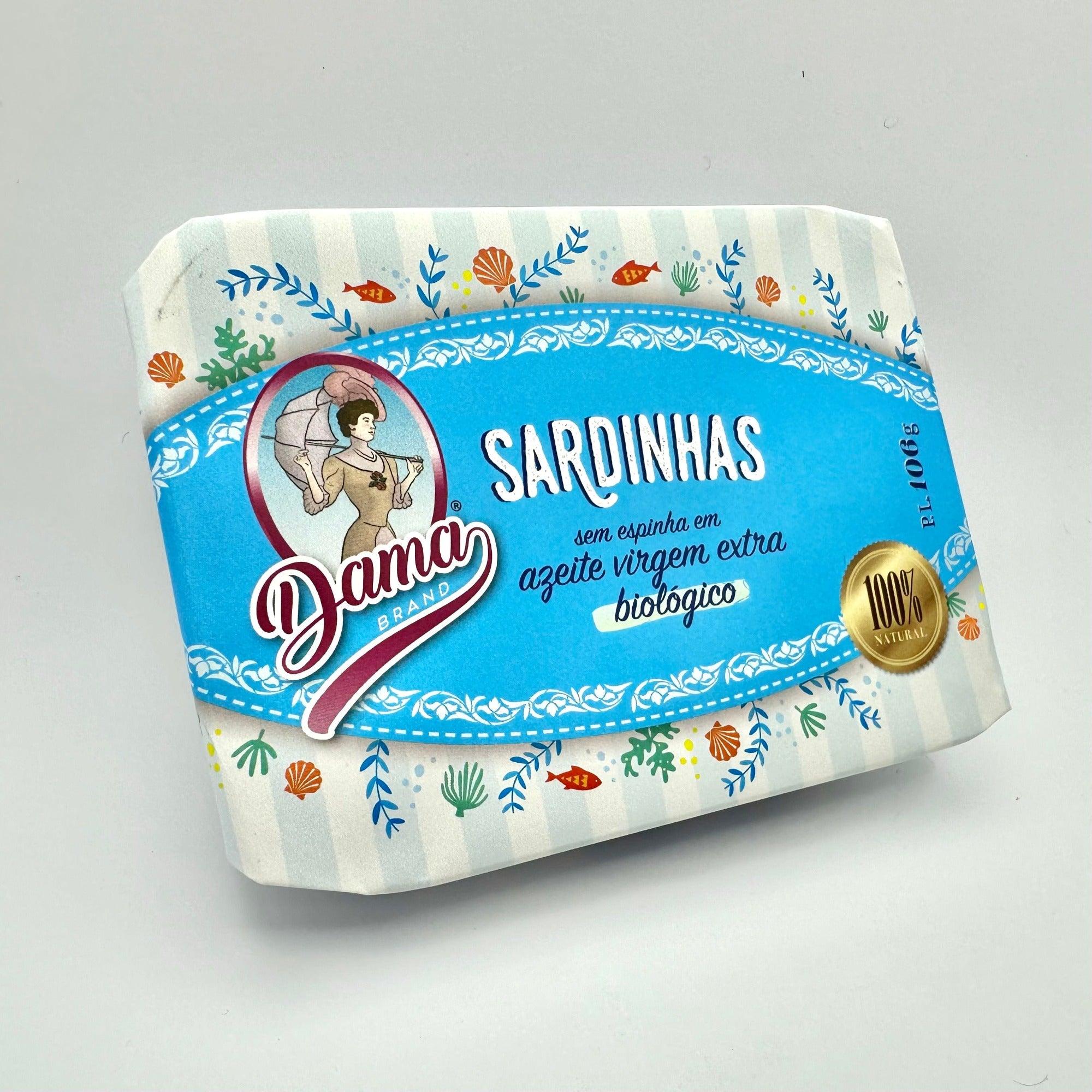 Sardines in organic extra virgin olive oil, boneless (BIO) | Dama