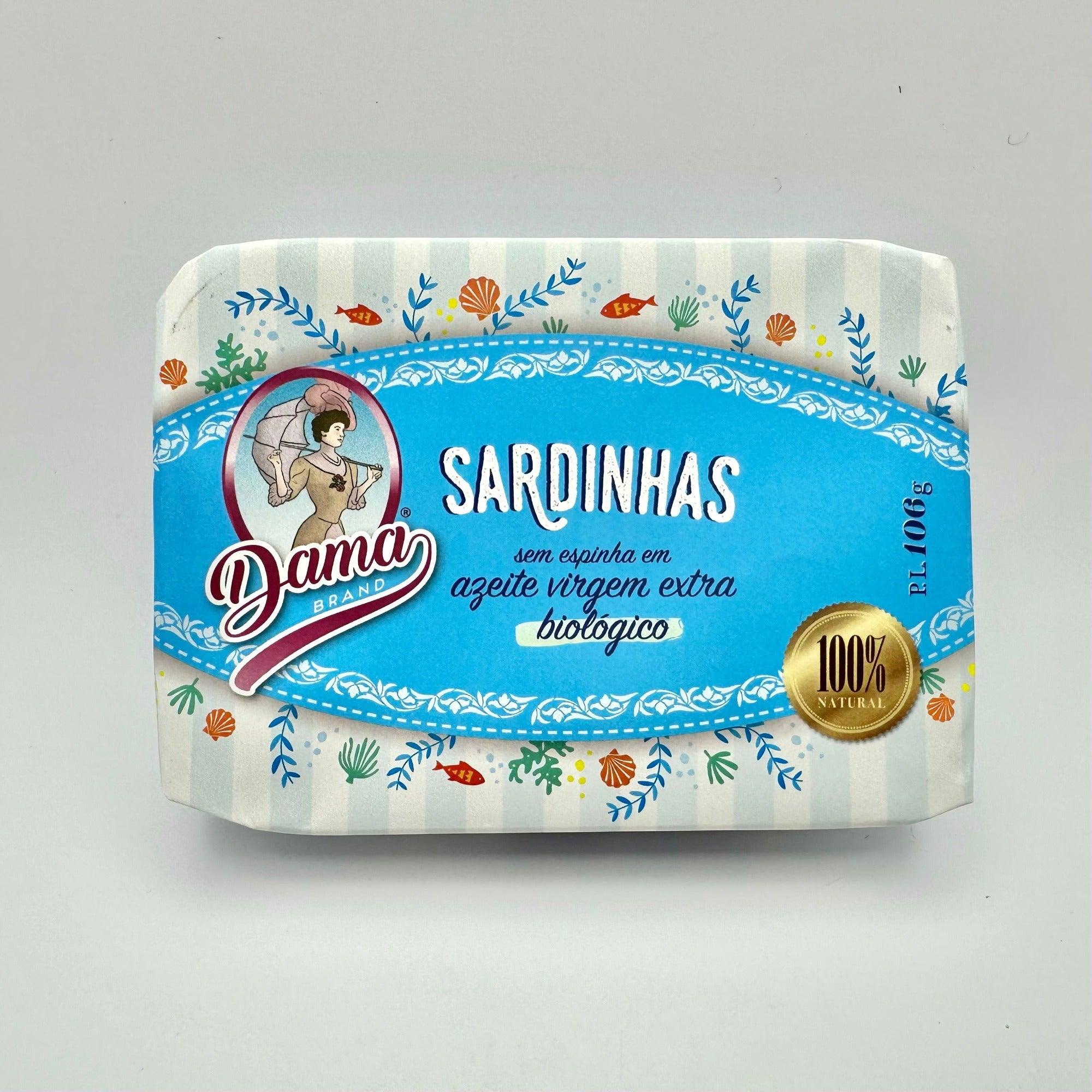 Sardines in organic extra virgin olive oil, boneless (BIO) | Dama