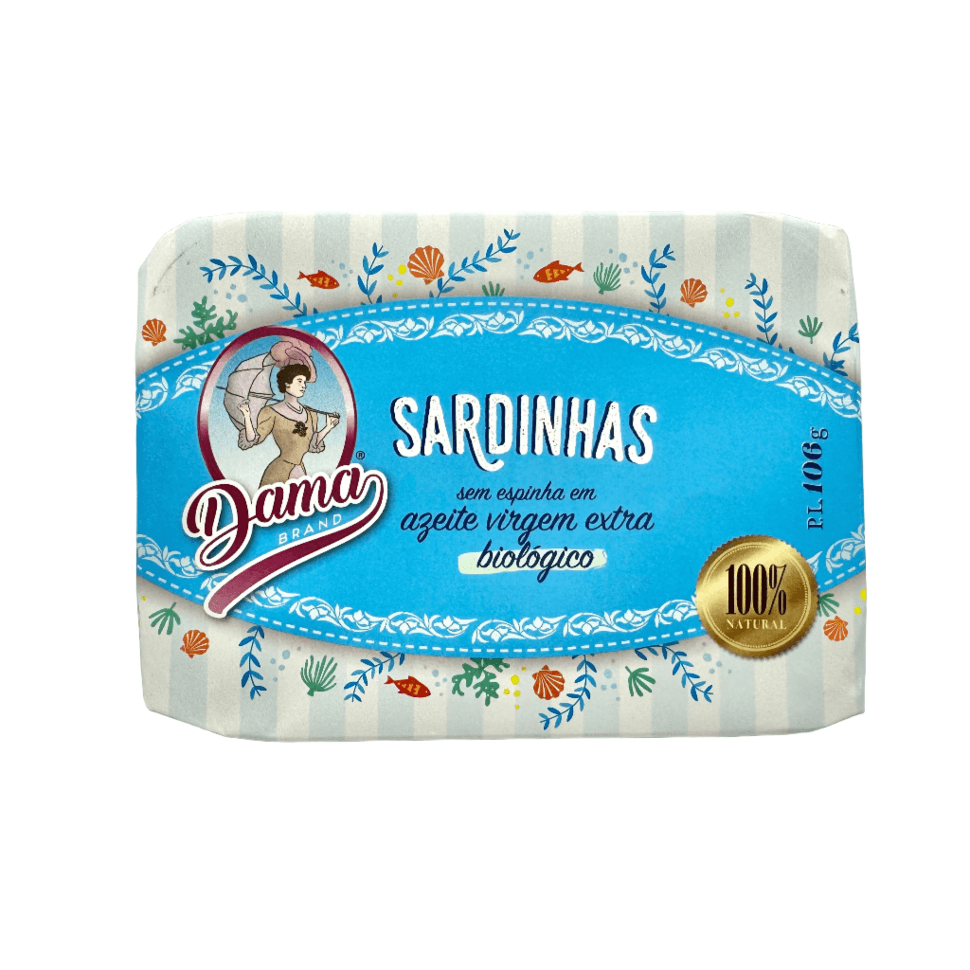 Sardines in organic extra virgin olive oil, boneless (BIO) | Dama