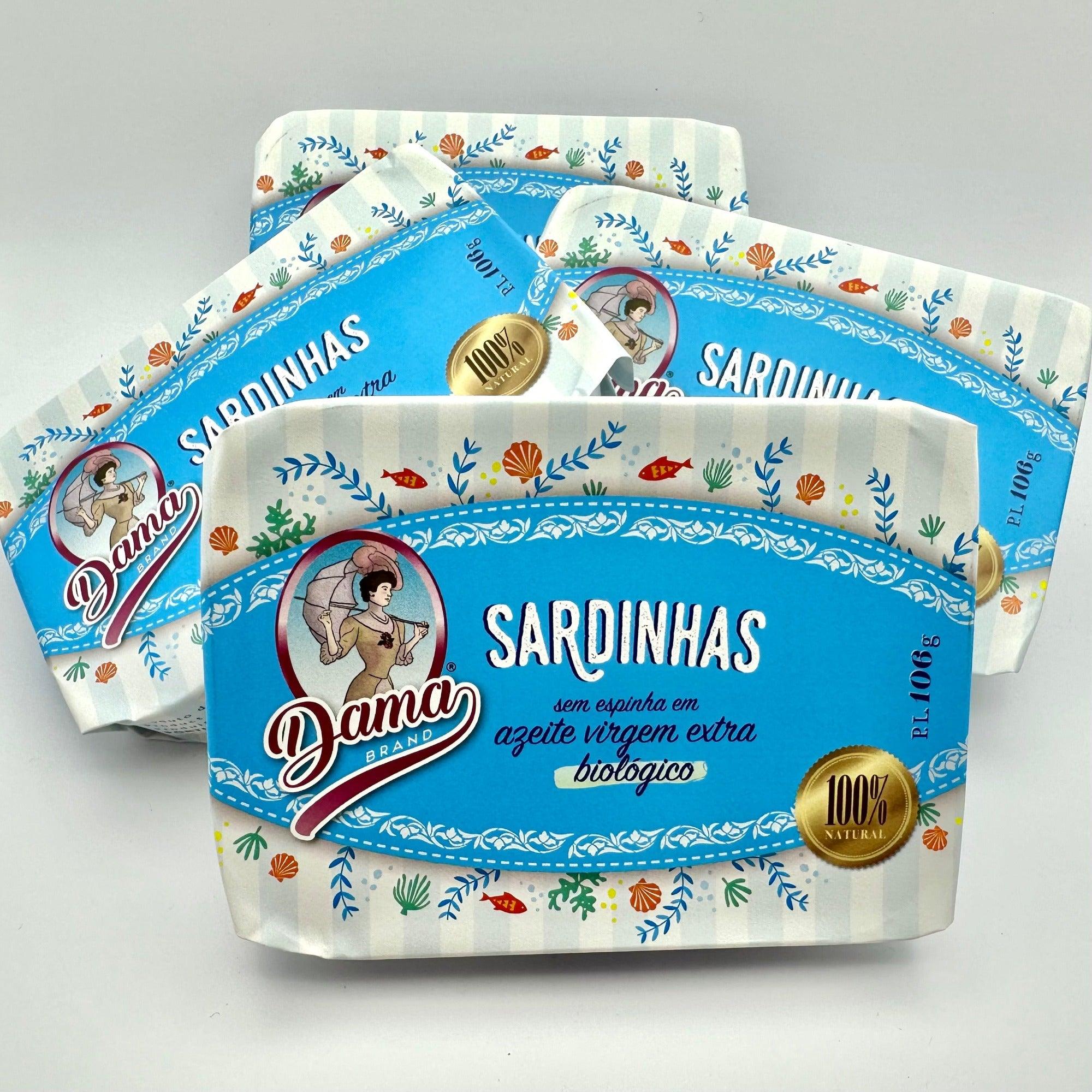 Sardines in organic extra virgin olive oil, boneless (BIO) | Dama